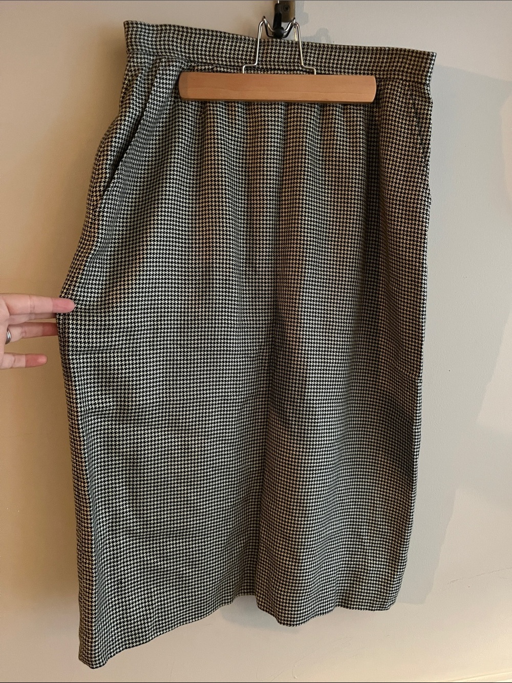 Vintage houndstooth Workers Union Made Size 10